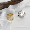 Joyas genuinas Plata 925 anillos mujeres anillo grueso